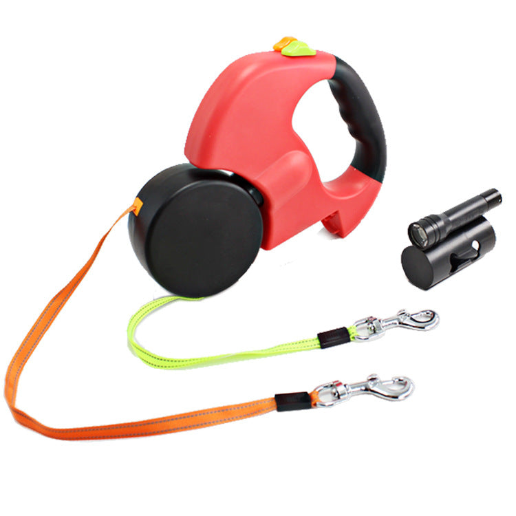 The Ultimate Dual Headed Pet Leashes with Flashlight