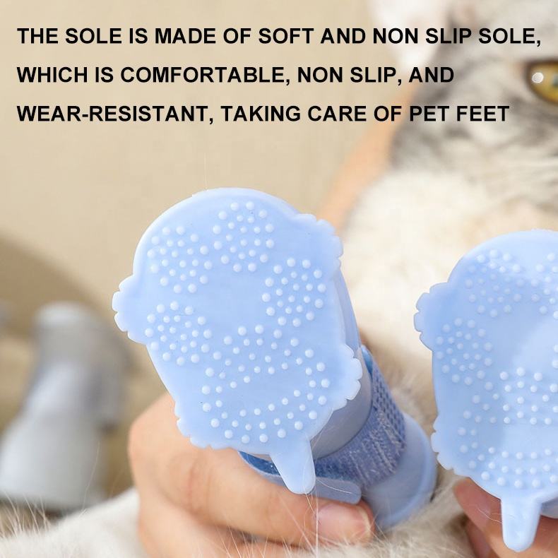 Dog Rain Boots 4Pcs Pet Dog