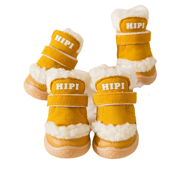 Winter Dog Shoes Thick Anti-slip Rain