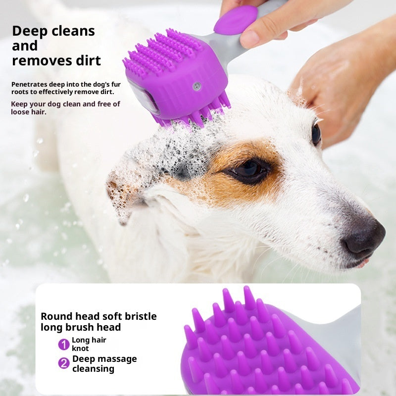 Pet Shower Brush Dog Bath Float Hair Cleaning