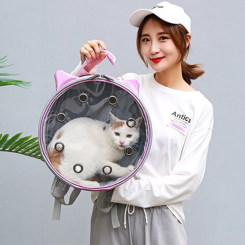 Transparent Pet Bag Go Out Portable Backpack