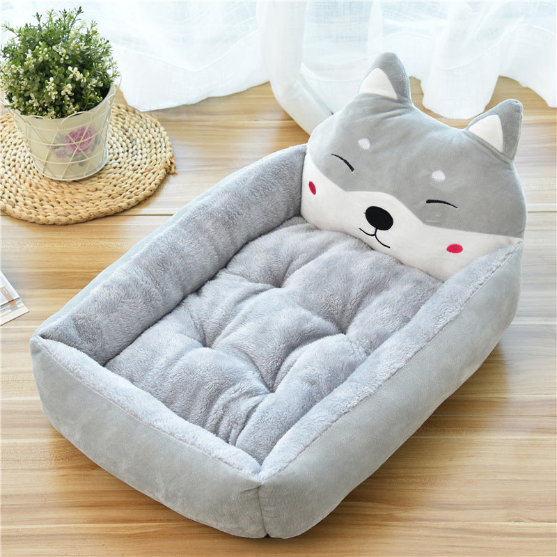 Large Pet Cat Dog Bed 7Colors Warm