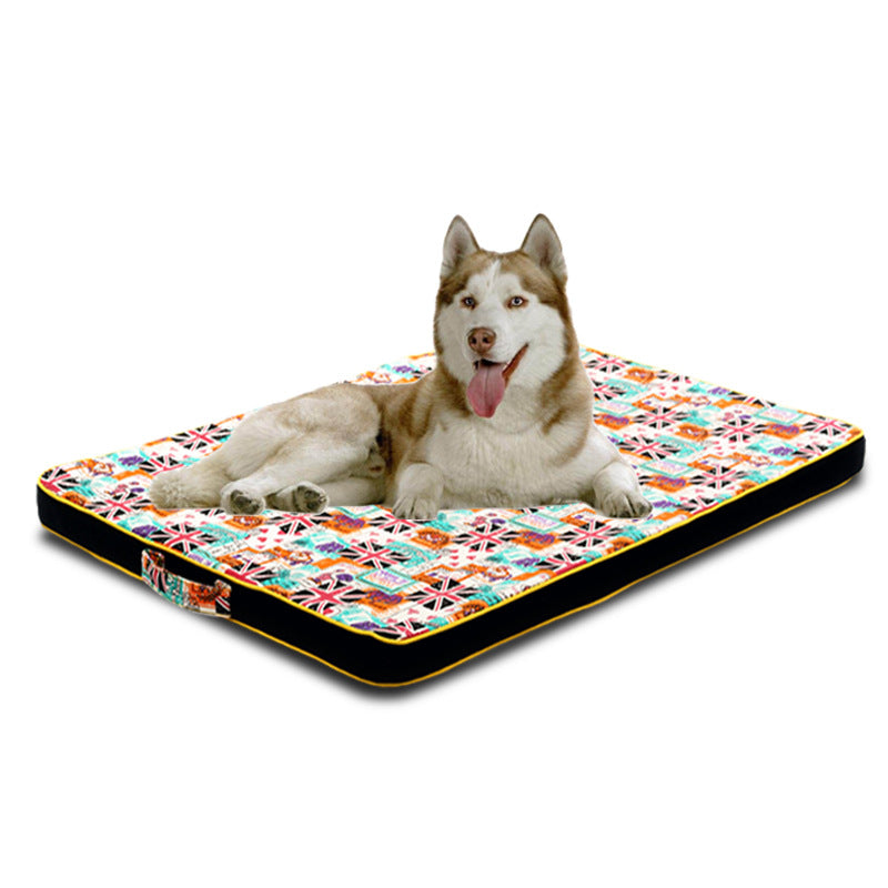 Thickened Pet Printing Canvas Dog Mats