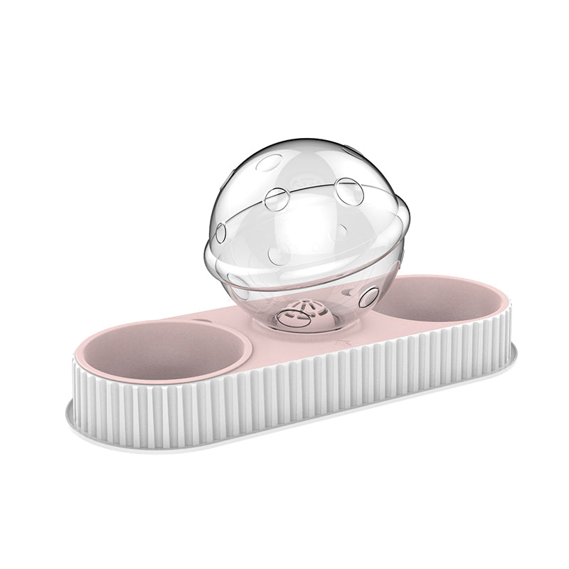 Plastic Pet Feeding Drinkers Cat Automatic Feeder