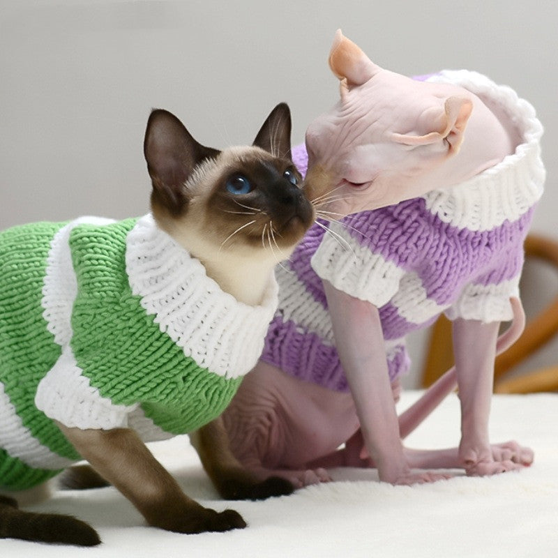 Warm Sweater Pet Cat Clothes