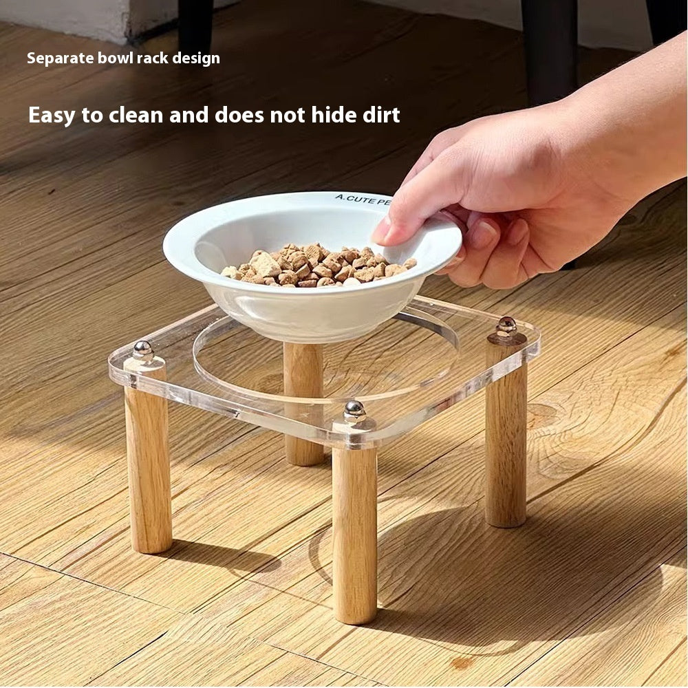 Cat Water Bowl Dog Basin Anti-tumble