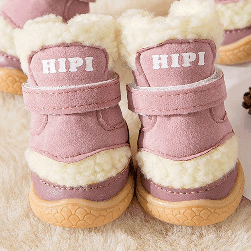 Winter Dog Shoes Thick Anti-slip Rain