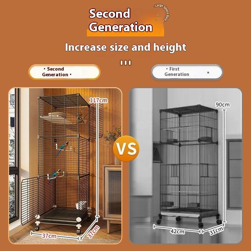 Parrot Cage New Splash-proof Home Ecological Villa