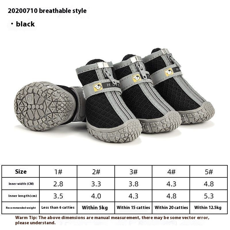 Wear-resistant Breathable Dog Shoes