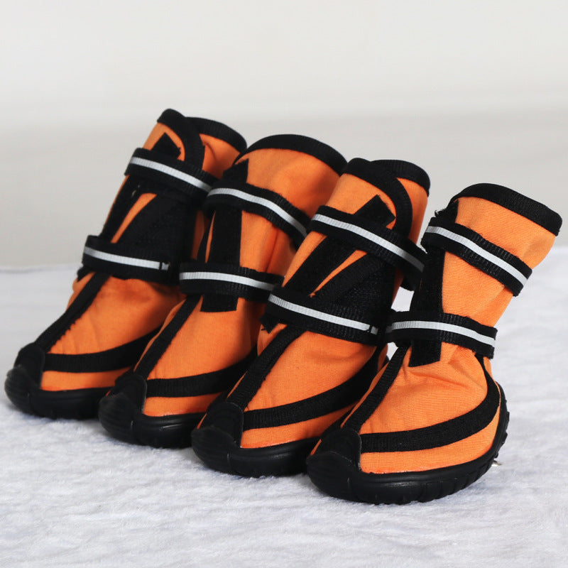 Dog Shoes Double Straps Non-slip