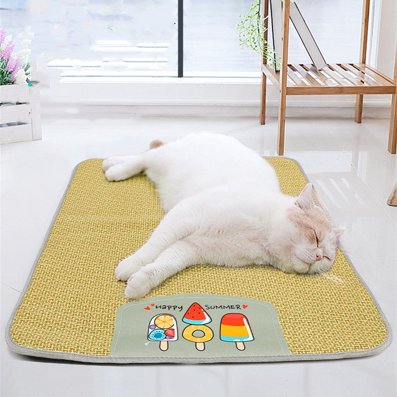 Pet Mat Ice Cool Grass Mat Dog's Nest