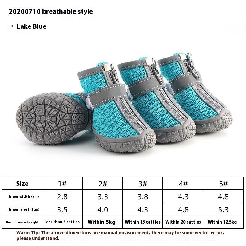 Wear-resistant Breathable Dog Shoes