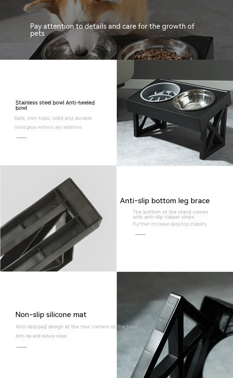 Vertical Anti-choke Slow Food Dog Bowl