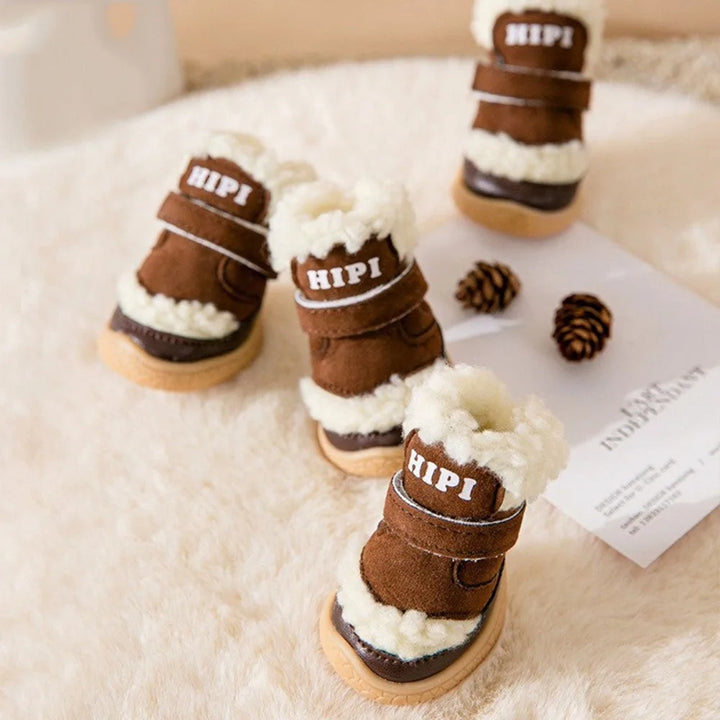 Winter Dog Shoes Thick Anti-slip Rain