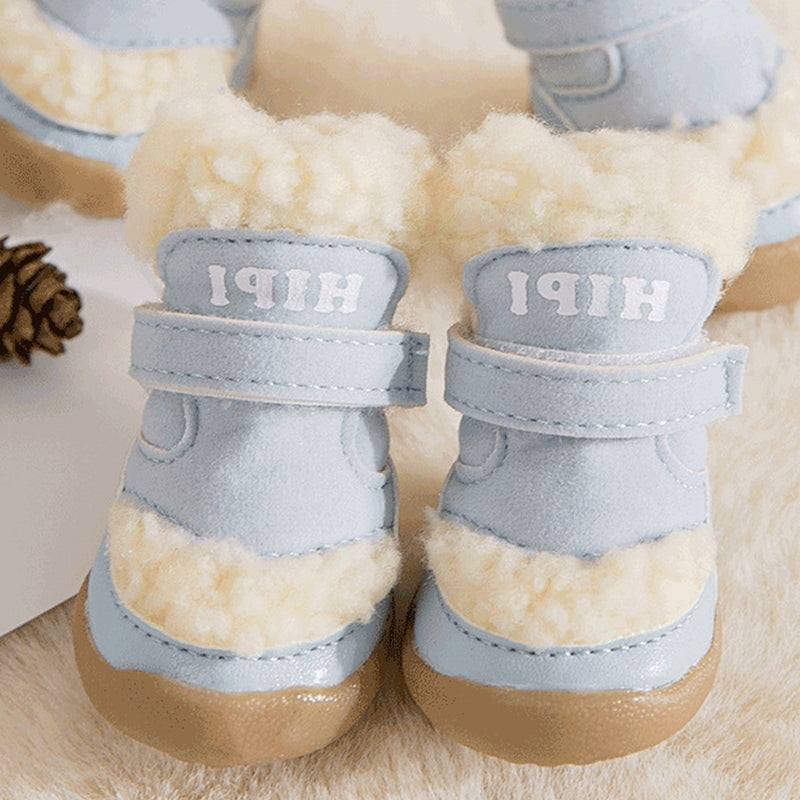 Winter Dog Shoes Thick Anti-slip Rain