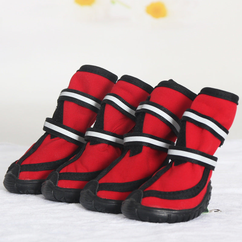 Dog Shoes Double Straps Non-slip