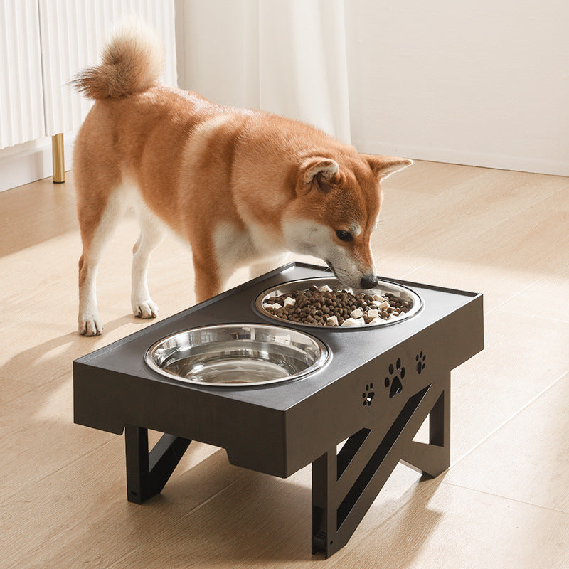 Pet Lifting Table Foldable Dog Drinking Bowl