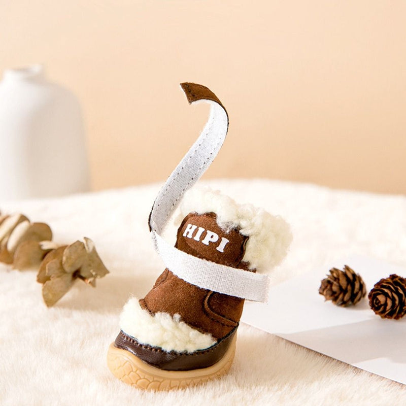 Winter Dog Shoes Thick Anti-slip Rain