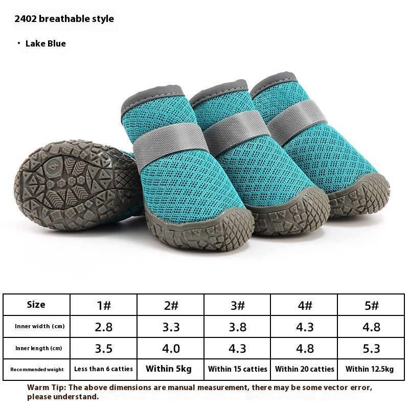 Wear-resistant Breathable Dog Shoes