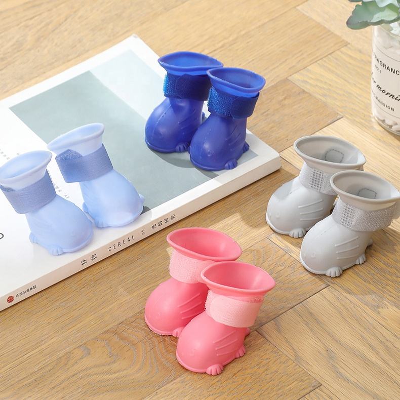 Dog Rain Boots 4Pcs Pet Dog