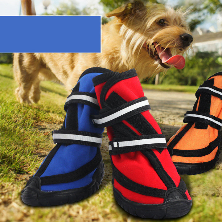 Dog Shoes Double Straps Non-slip