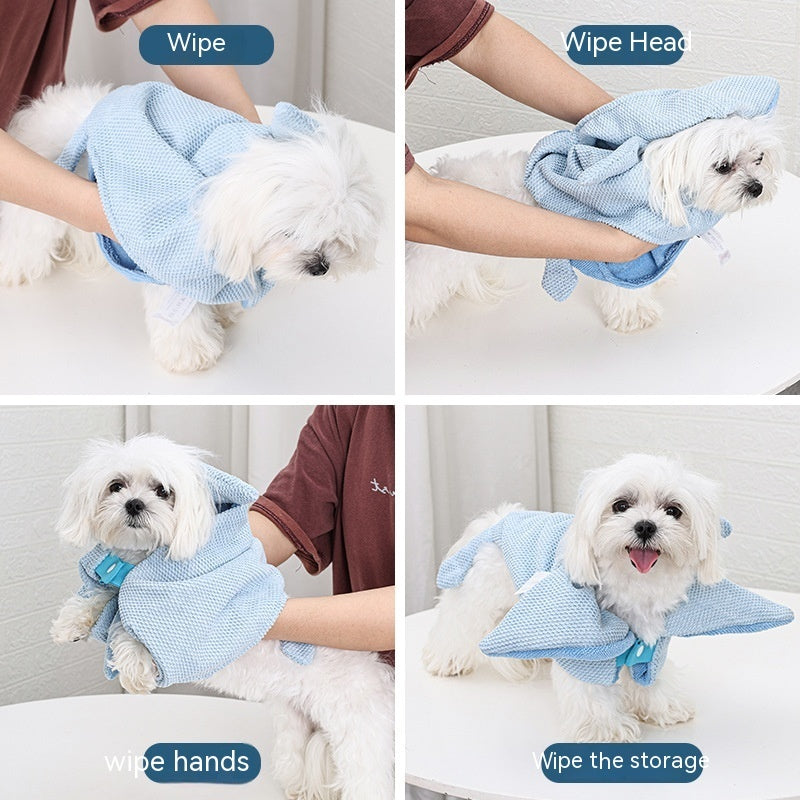 Dog Absorbent Bathrobe Bath Towel