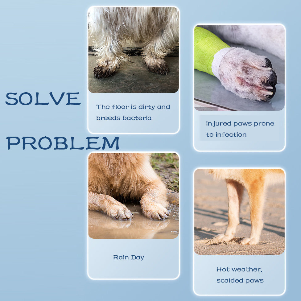 Dog Rain Boots 4Pcs Pet Dog