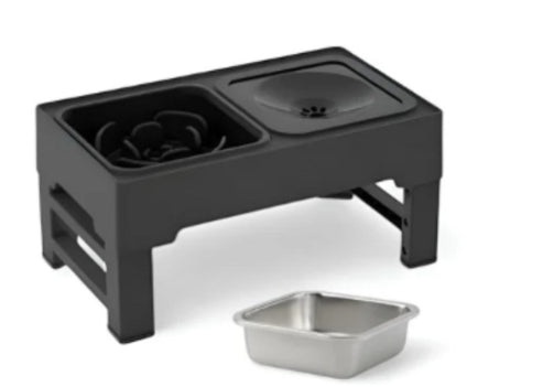 Dog Double Bowls Stainless Stand