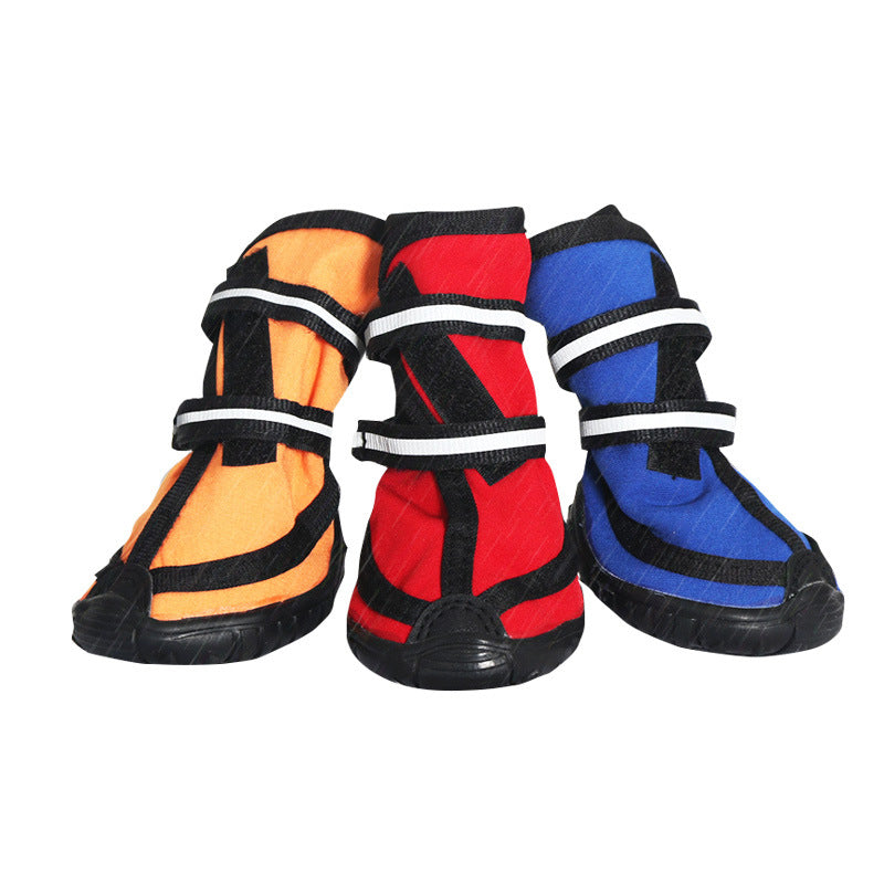 Dog Shoes Double Straps Non-slip