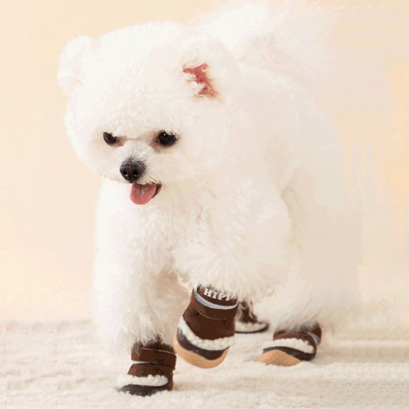 Winter Dog Shoes Thick Anti-slip Rain
