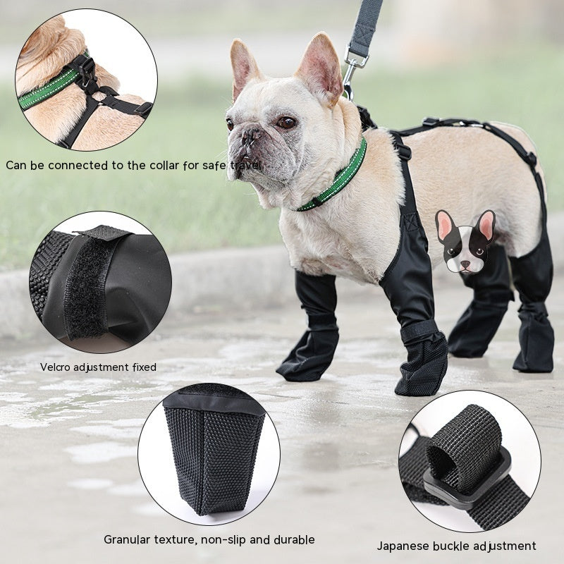 Waterproof Dog Shoes Adjustable Dog