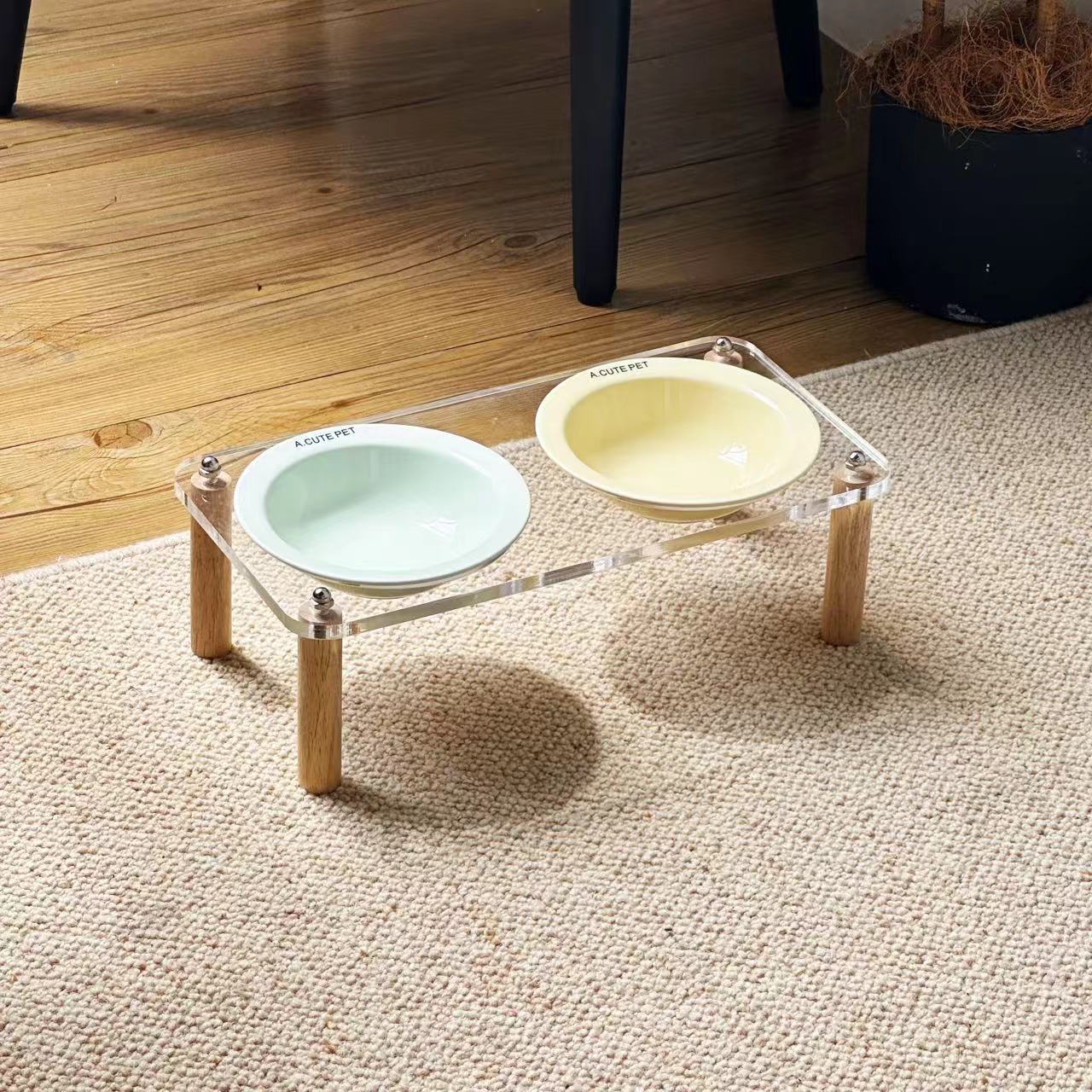 Cat Water Bowl Dog Basin Anti-tumble