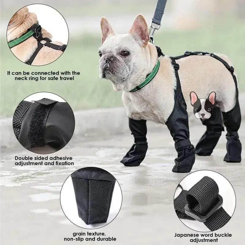 Waterproof Dog Shoes Adjustable Dog