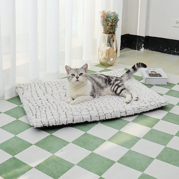 Winter Sleep Fleece Dog Bed