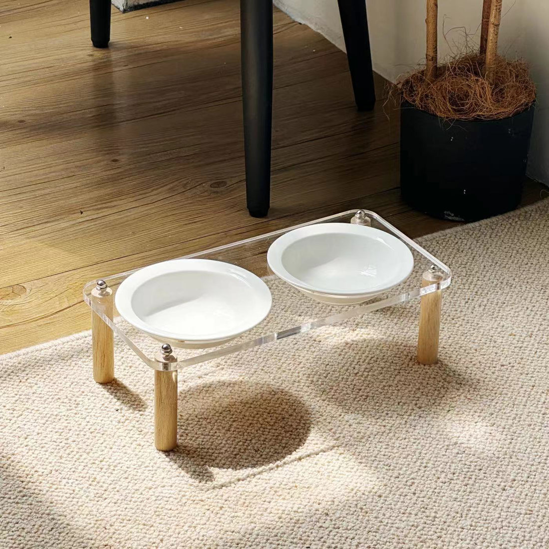 Cat Water Bowl Dog Basin Anti-tumble