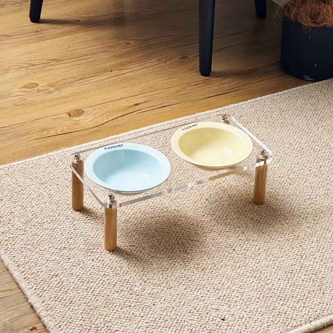 Cat Water Bowl Dog Basin Anti-tumble