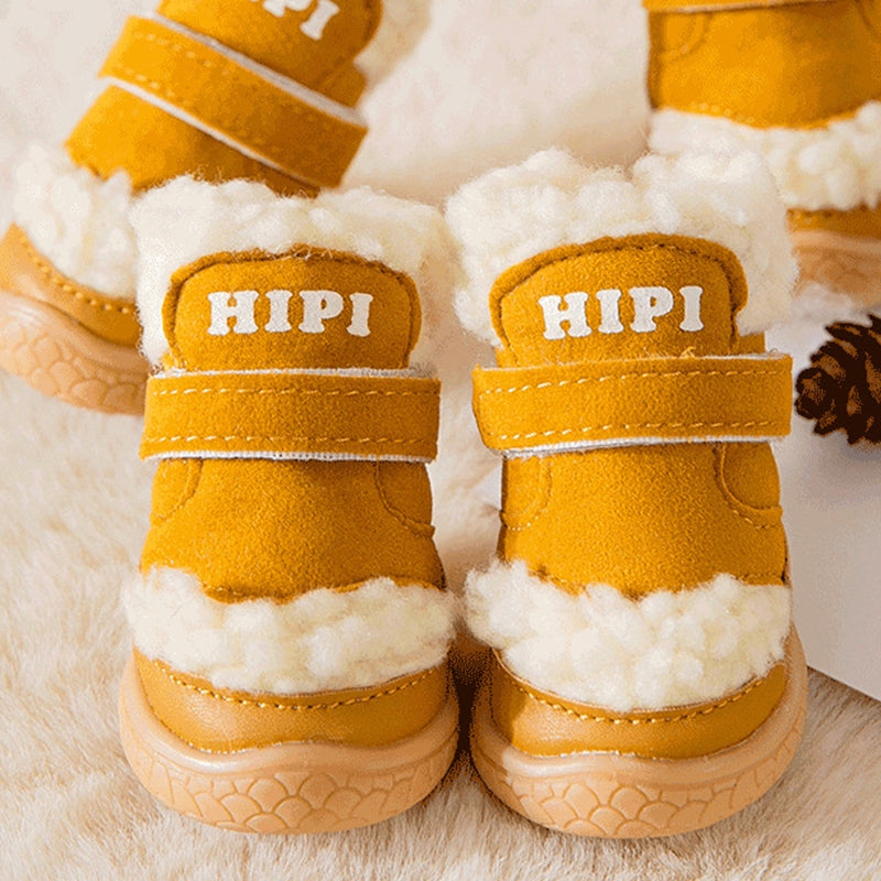 Winter Dog Shoes Thick Anti-slip Rain