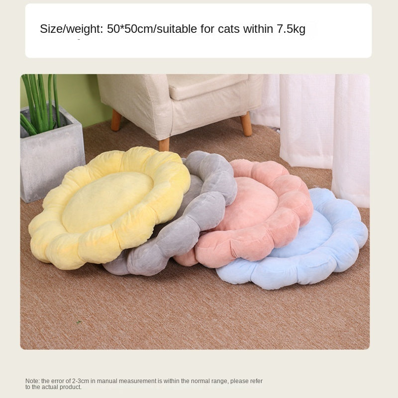 50x50cm Multi Color Petal Cat Nest