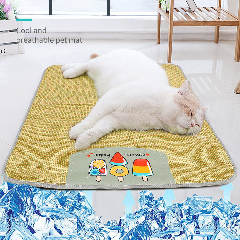 Pet Mat Ice Cool Grass Mat Dog's Nest